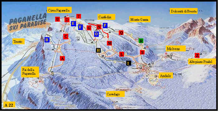 Cartina Piste Paganella Cartina Piste Paganella